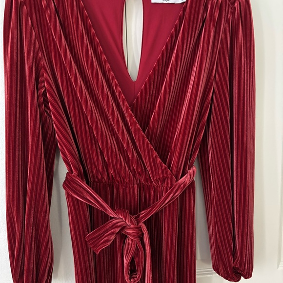 Anthro Velvet Jumpsuit - Picture 4 of 7